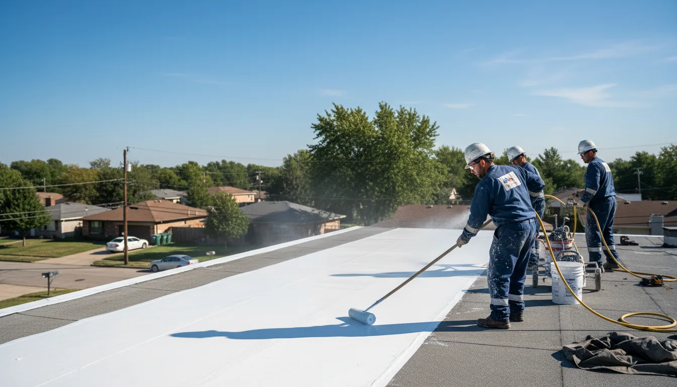 Commercial roof coating in Bailey, MS near me